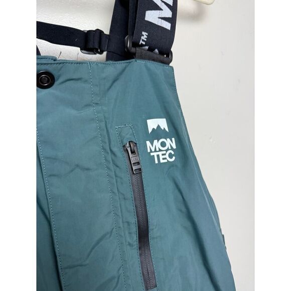 Montec Fawk Ski Snowboarding Pants Bib in Dark Atlantic and Black Men's Sz. S - Picture 8 of 12
